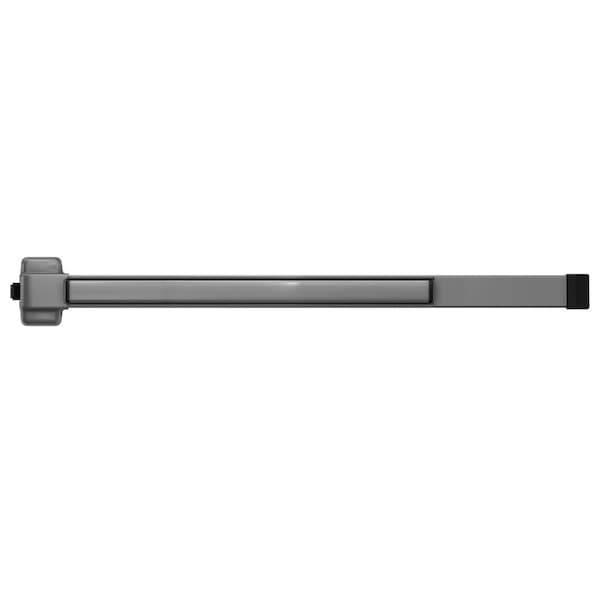 Grade 1 Rim Exit Bar, 48-in Device, Exit Only, Less Dogging, Aluminum Painted Fnsh, Field Reversible